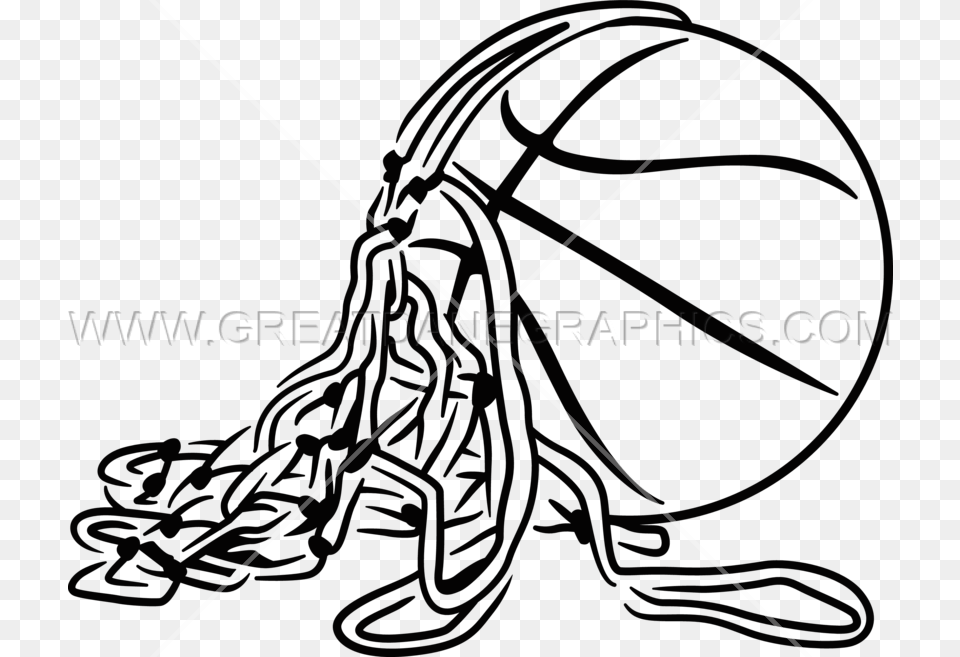 Basketball With Net Production Ready Artwork For T Cut Basketball Net Clipart, Bow, Weapon Free Transparent Png