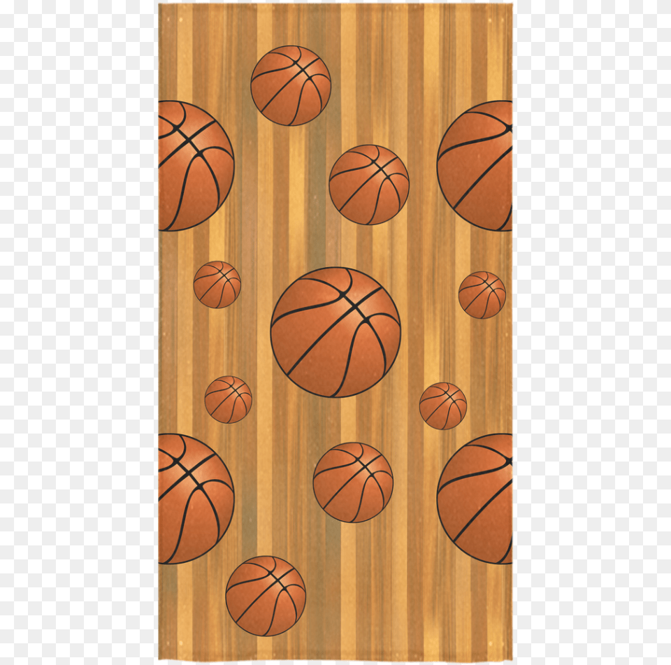 Basketballs With Wood Background Bath Towel 30 X56 Basketball, Ball, Basketball (ball), Sport Free Transparent Png