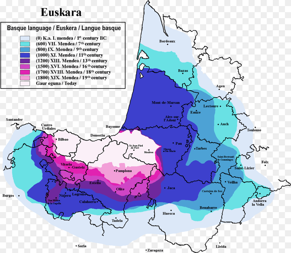 Basque Language Historical Map, Chart, Plot, Nature, Outdoors Png Image