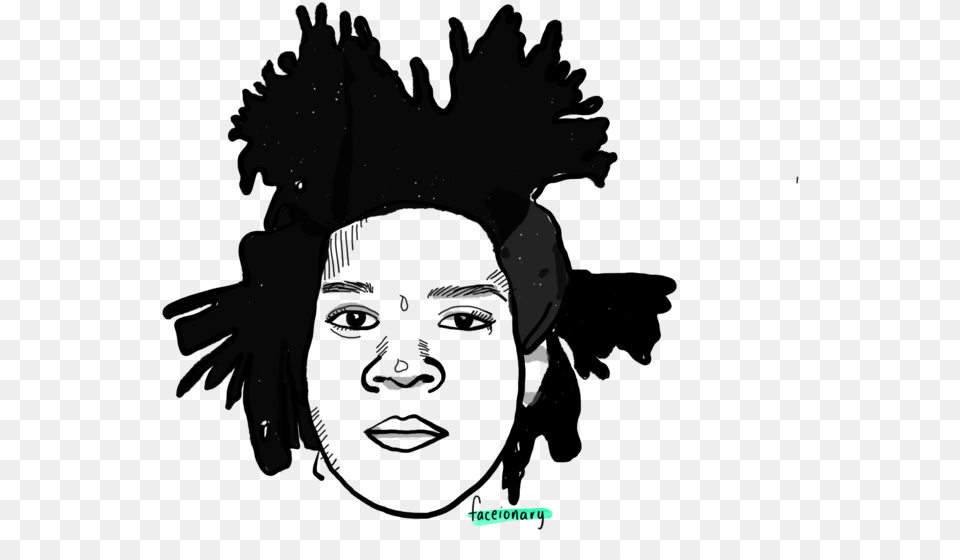 Basquiat Faceionary Paper, Stencil, Silhouette, Art Free Png