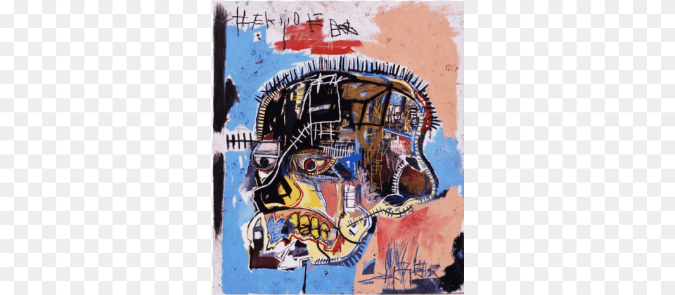 Basquiat Untitled Jean Michel Basquiat Untitled Skull 1981 Modern Art, Modern Art, Painting, Person, Collage Free Transparent Png