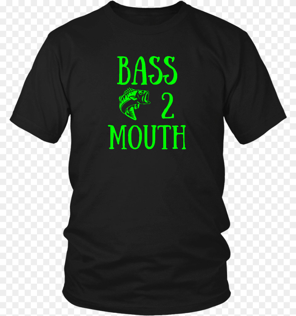 Bass 2 Mouth Men39s Funny Bass Fishing Shirt Larry Bernandez T Shirt, Clothing, T-shirt Free Png