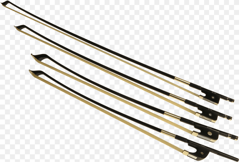 Bass Bow Next To Violin Bow, Sword, Weapon, Arrow, Blade Png Image