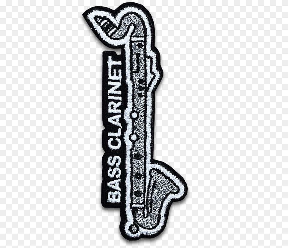 Bass Clarinet Instrument Patch Bass Clarinet Letterman Patch, Sticker, Logo, Animal, Reptile Free Png Download