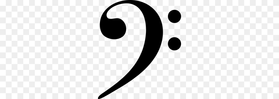 Bass Clef Gray Png