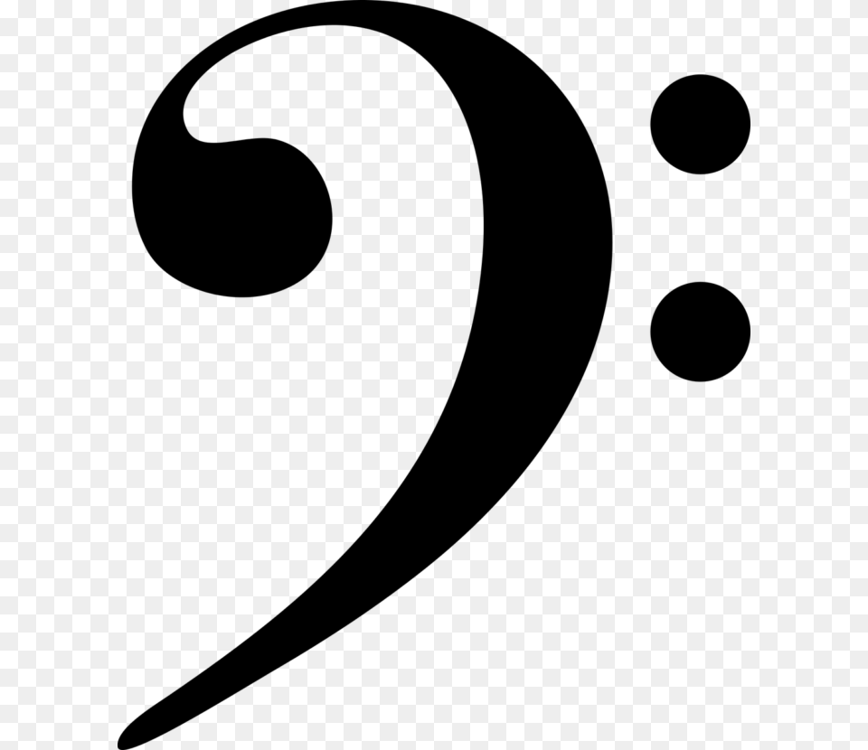 Bass Clef, Gray Free Transparent Png