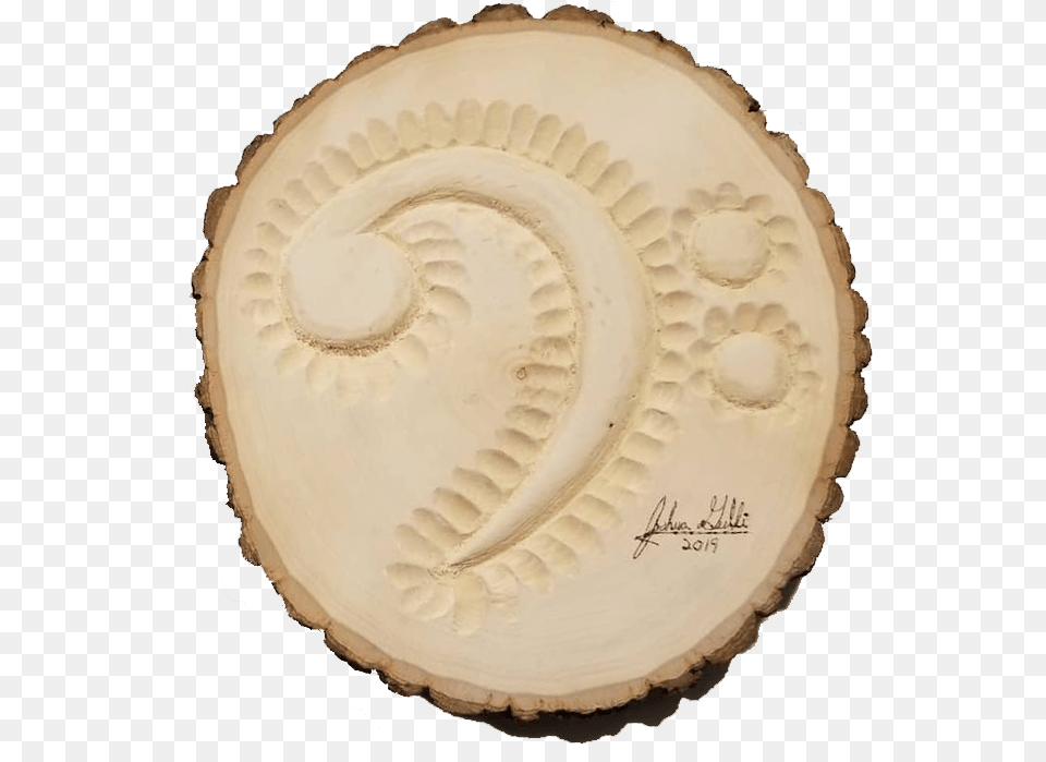 Bass Clef Carving Buttercream, Plate Free Transparent Png