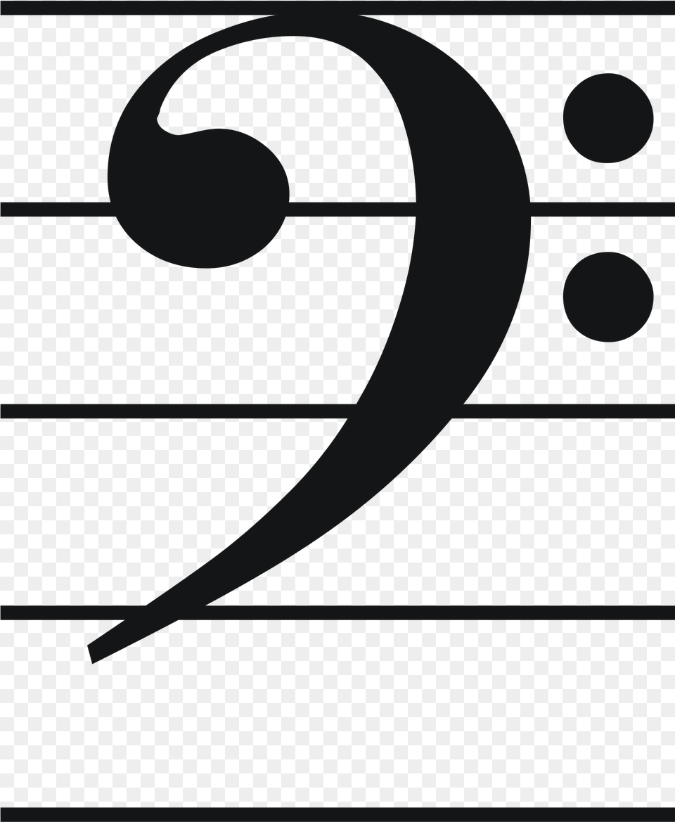 Bass Clef F Note, Astronomy, Moon, Nature, Night Free Png Download