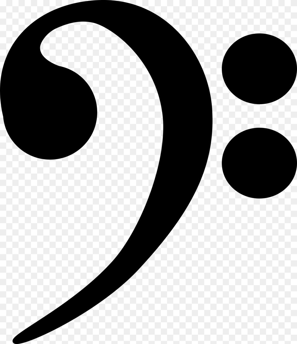 Bass Clef Icons, Gray Free Png