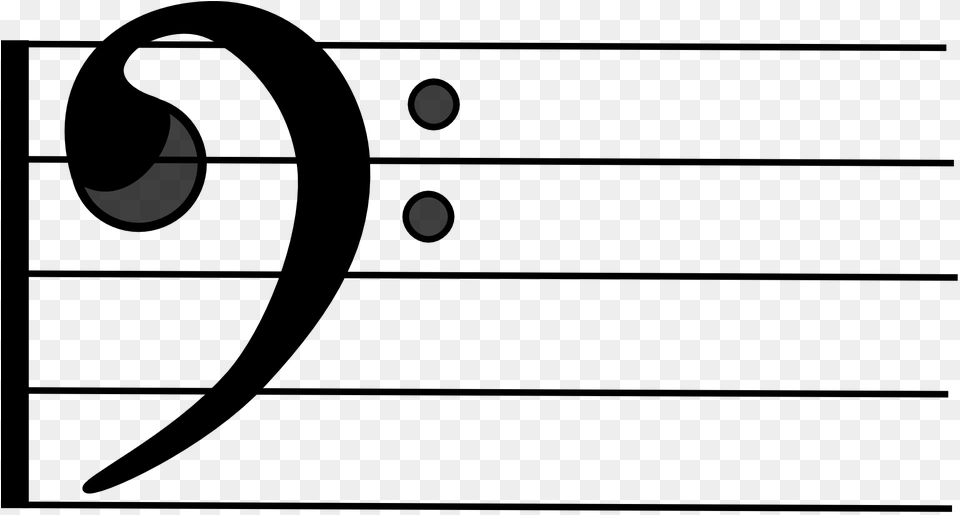 Bass Clef Musical Notes Symbols Notations Songs Bass Clef, Gray Free Png Download