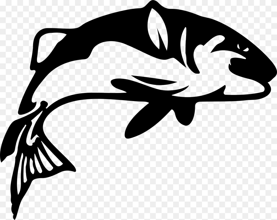 Bass Fish Cliparts, Gray Free Png