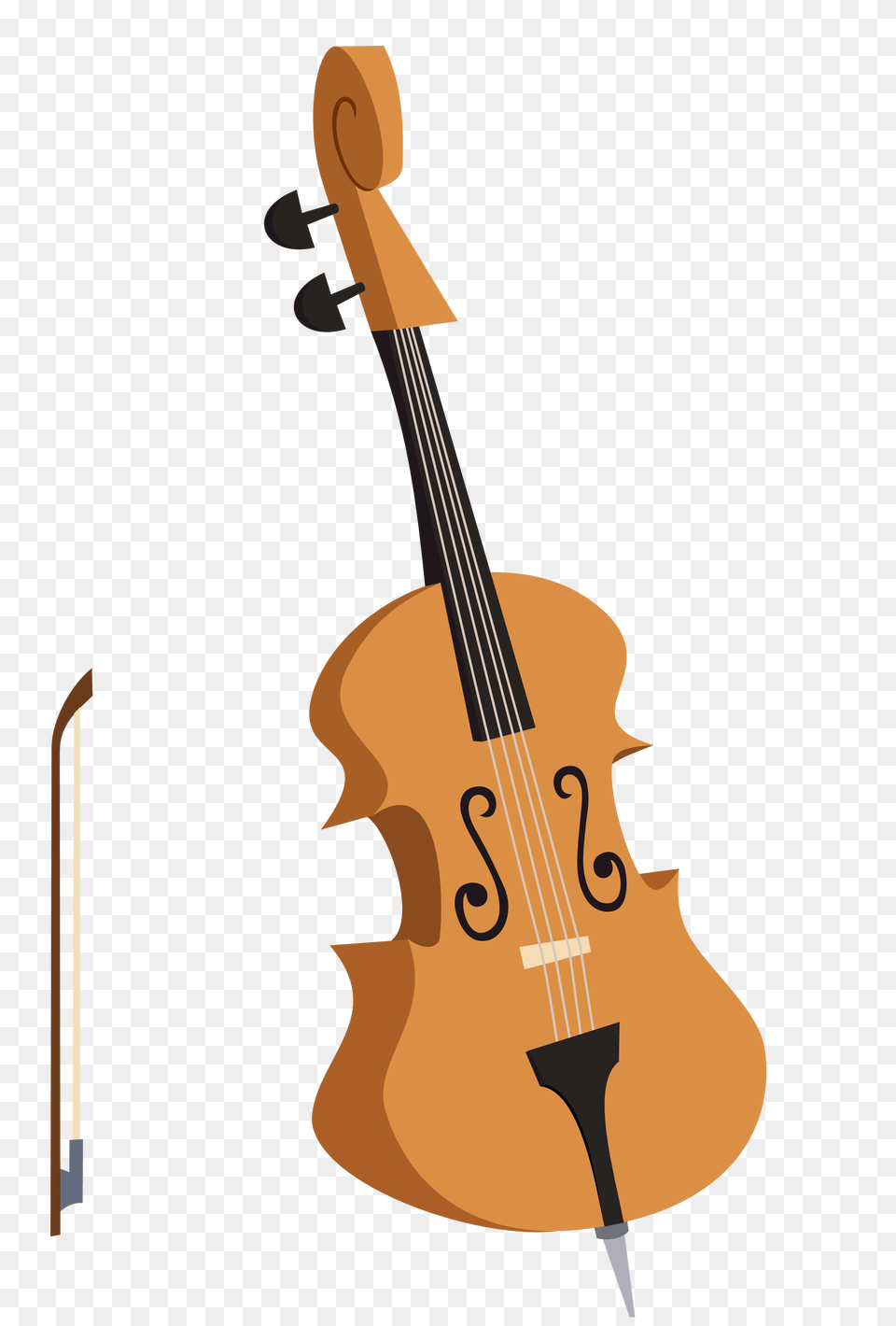 Bass Fishing Clipart, Cello, Musical Instrument, Guitar Free Png