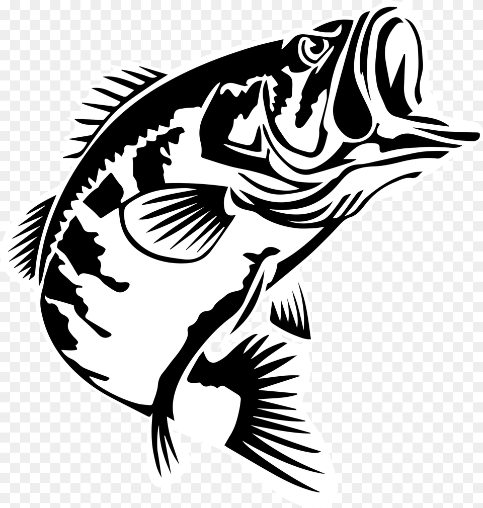 Bass Fishing Largemouth Bass 2016 Bassmaster Classic Largemouth Bass Bass Fish Silhouette, Stencil, Animal, Sea Life, Baby Free Png Download