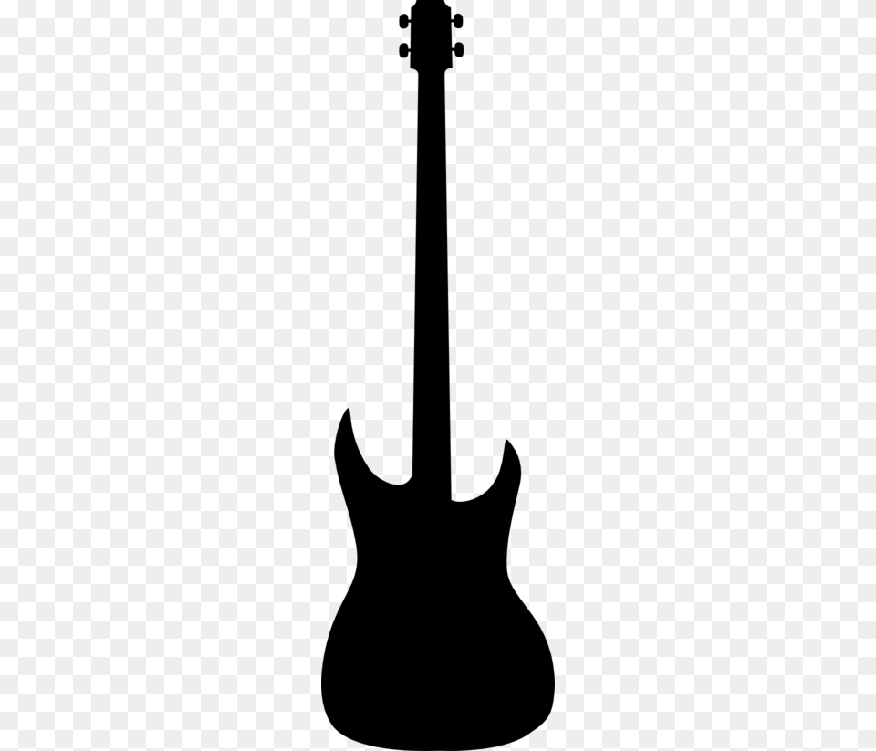 Bass Guitar Clip Art, Gray Free Png Download