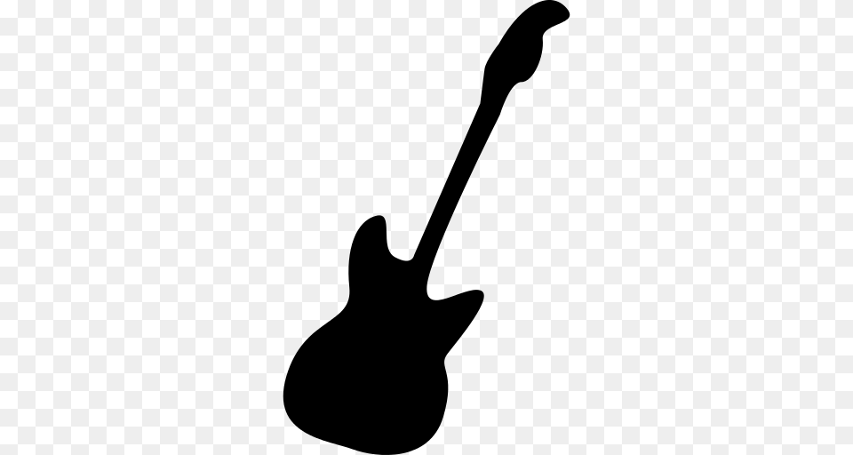 Bass Guitar Icon, Gray Png Image