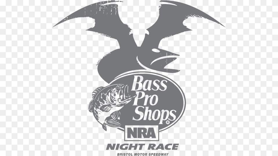 Bass Pro Shops Night Race Bristol Motor Speedway Poster, Logo, Advertisement, Person Png Image