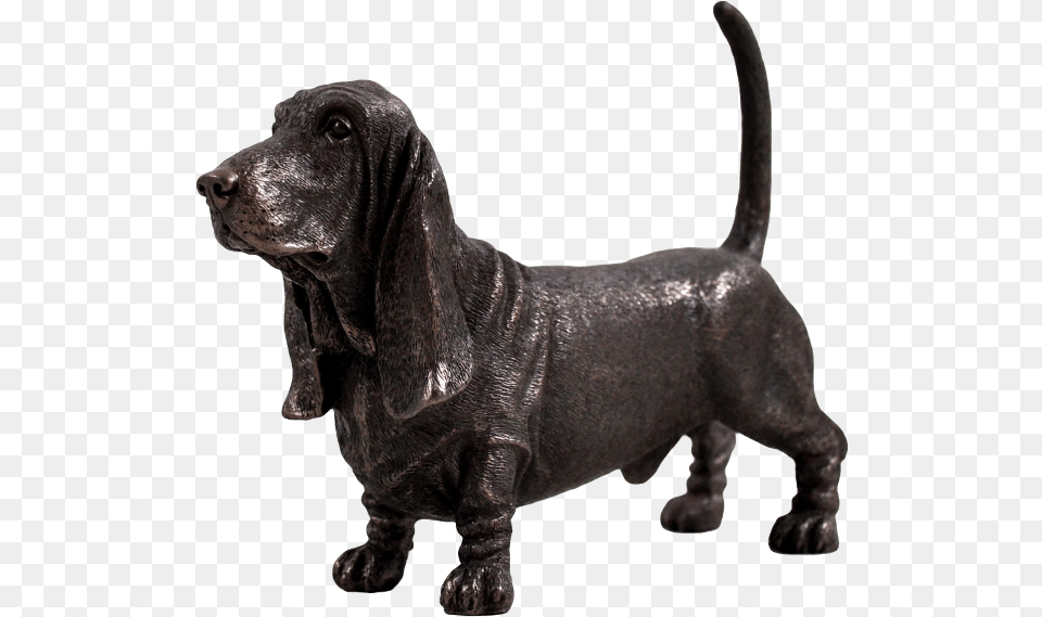 Basset Hound Cold Cast Bronze Sculpture Bronze Sculpture, Animal, Canine, Dog, Mammal Free Png Download
