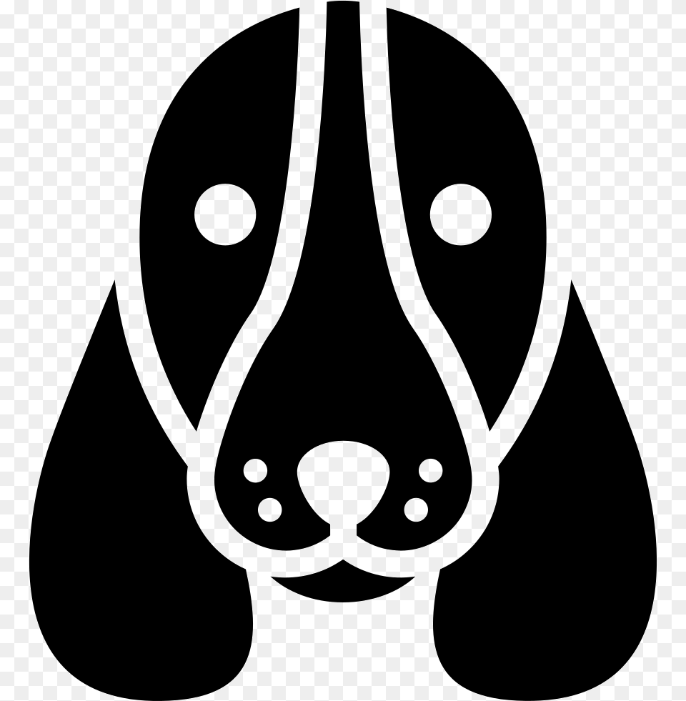 Basset Hound Dog Head Basset Hound, Stencil, Animal, Canine, Mammal Free Png