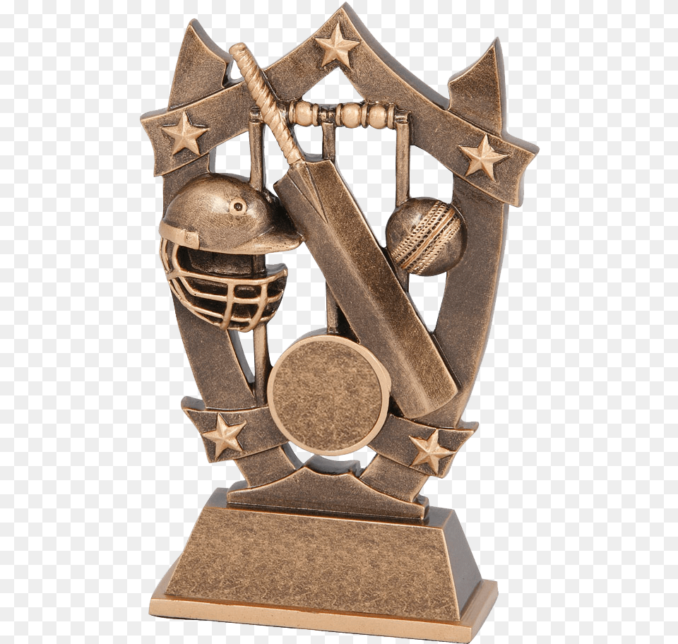 Bat Ball Amp Wicket Transparent Background Cricket Trophy, Bronze, Adult, Male, Man Free Png