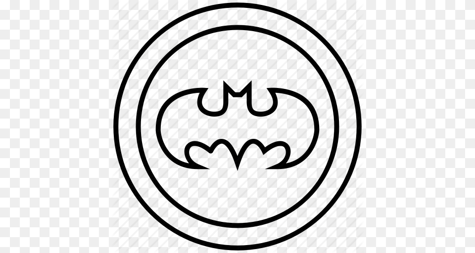 Bat Batman Emblem Sign Superhero Icon, Logo, Symbol, Machine, Spoke Free Png Download