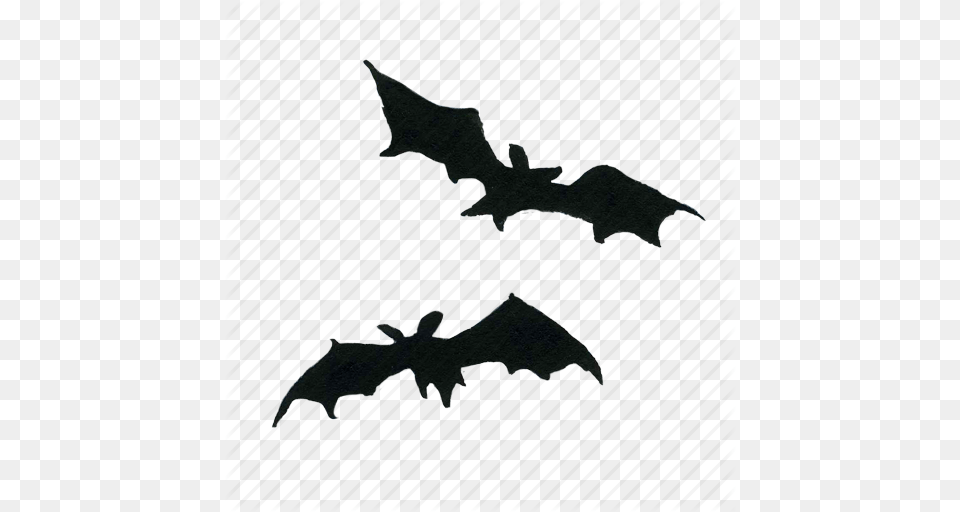 Bat Bats Fly Flying Halloween Scary Silhouette Spooky Wing, Animal, Bird, Mammal, Wildlife Free Transparent Png