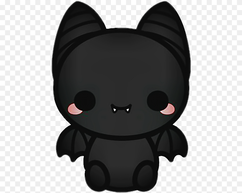 Bat Blackbat Vampire Fangs Black Halloween Cartoon Stic, Plush, Toy, Helmet Free Transparent Png