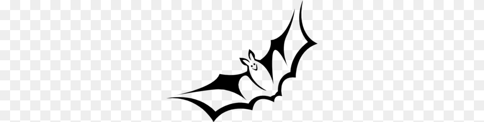 Bat Clip Art, Gray Free Png Download