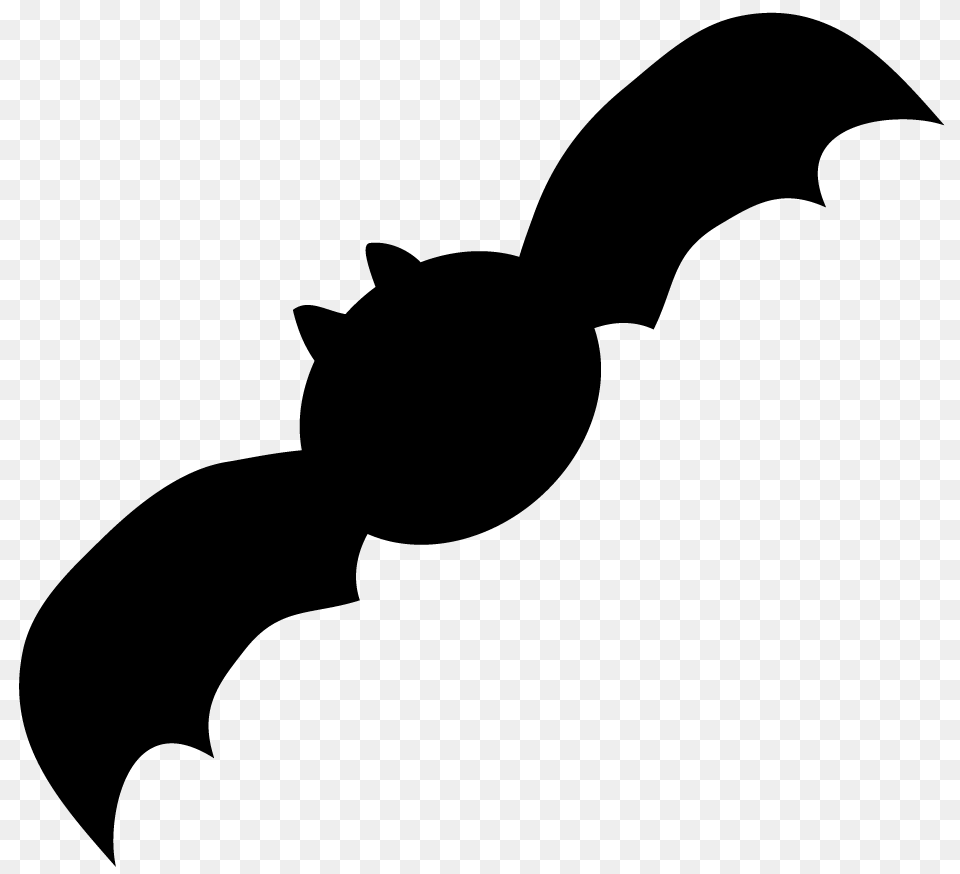 Bat Clip Art, Gray Free Png
