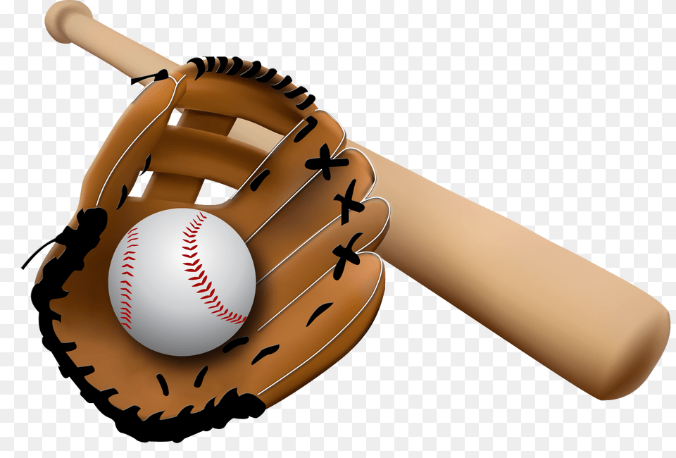 Bat Clipart Baseball Mitt, Ball, Baseball (ball), Baseball Glove, Clothing Free Png Download