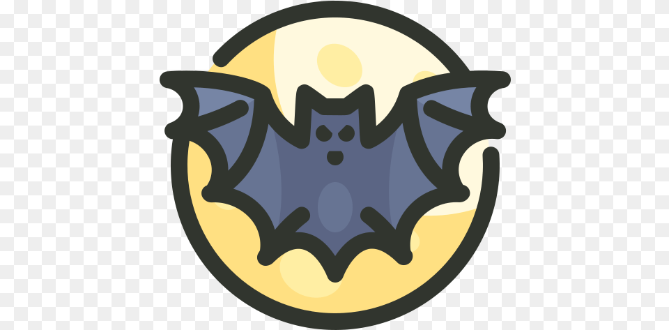 Bat Danger Halloween Horror Icon Of 01 Emblem, Logo, Symbol, Animal, Mammal Free Png Download