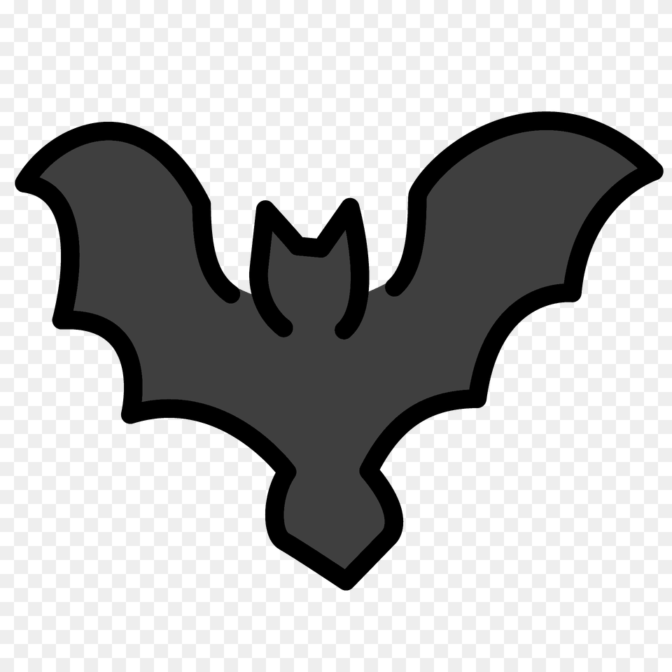 Bat Emoji Clipart, Animal, Mammal, Wildlife, Logo Png