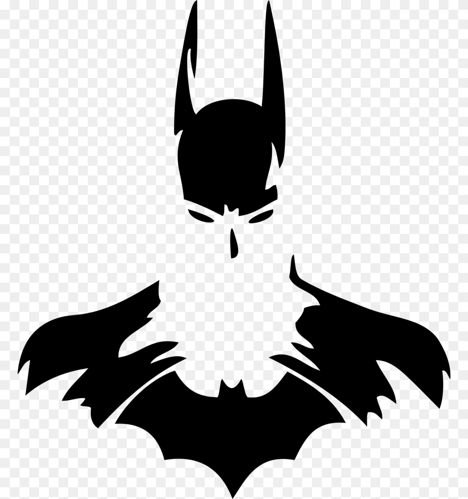 Bat Face Decal Batman Face Decal, Gray Png Image