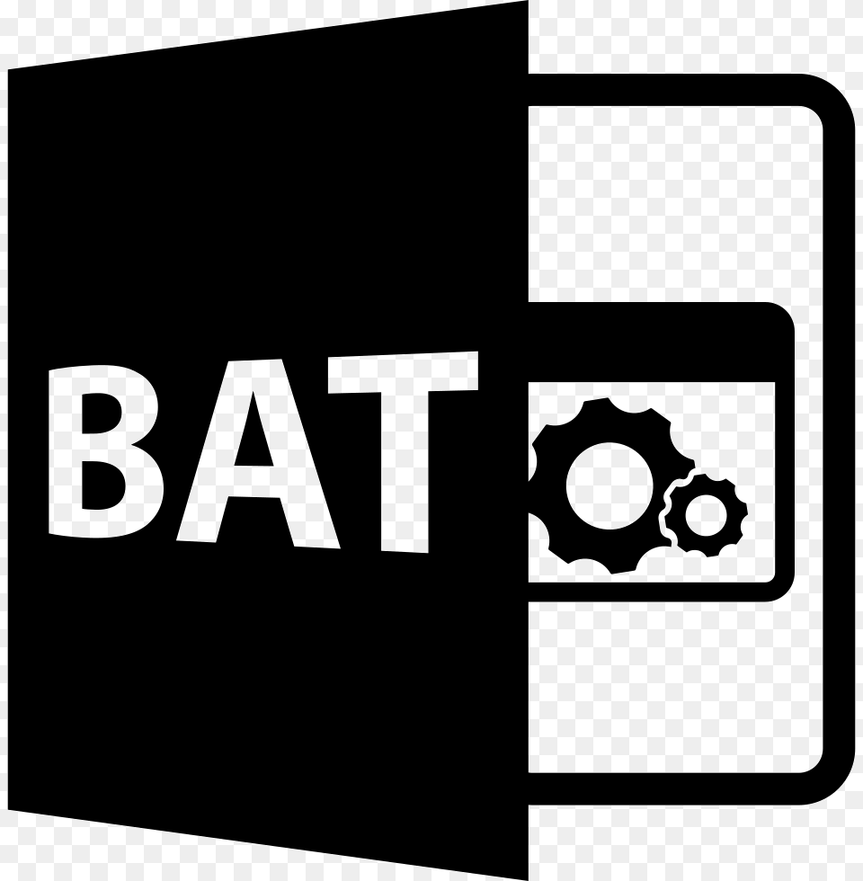 Bat File Format Symbol Comments Formatos De Imagen Psd, Stencil, Text Png Image