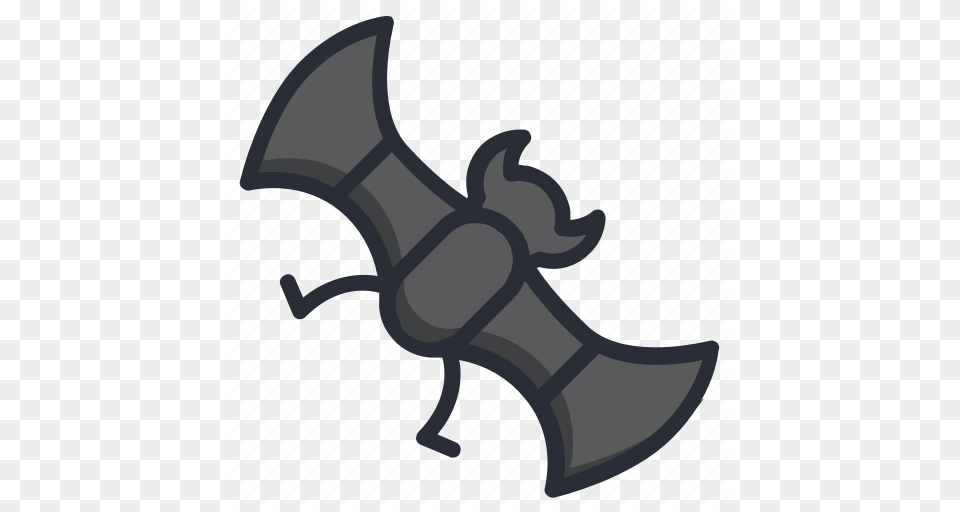 Bat Halloween Horror Vampire Icon Icon, Sword, Weapon, Blade, Dagger Free Transparent Png