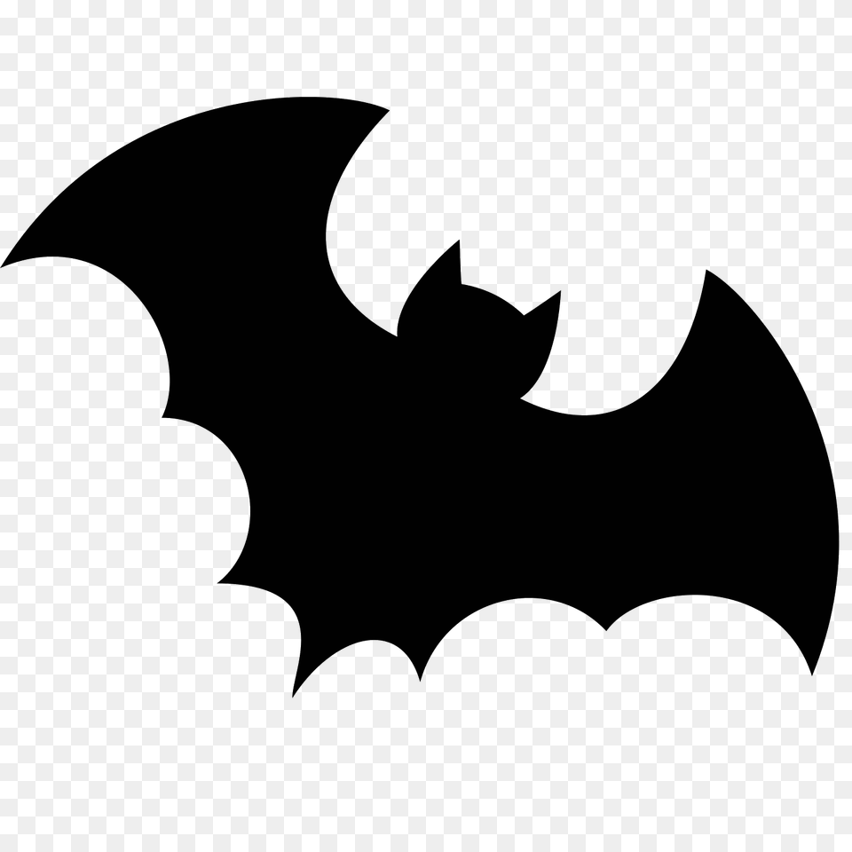 Bat Icon, Gray Png Image