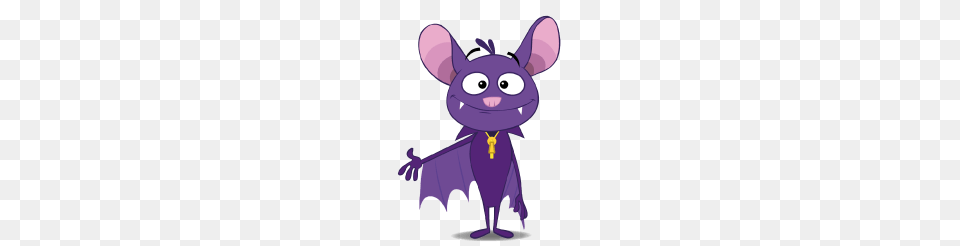 Bat Pat Wing To The Side, Purple, Cartoon, Baby, Person Png