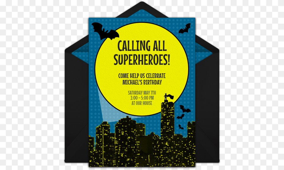 Bat Punchbowl Invitation Birthday, Advertisement, Poster Free Transparent Png