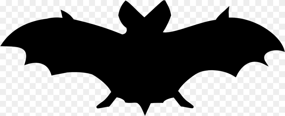 Bat Silhouette, Gray Free Transparent Png