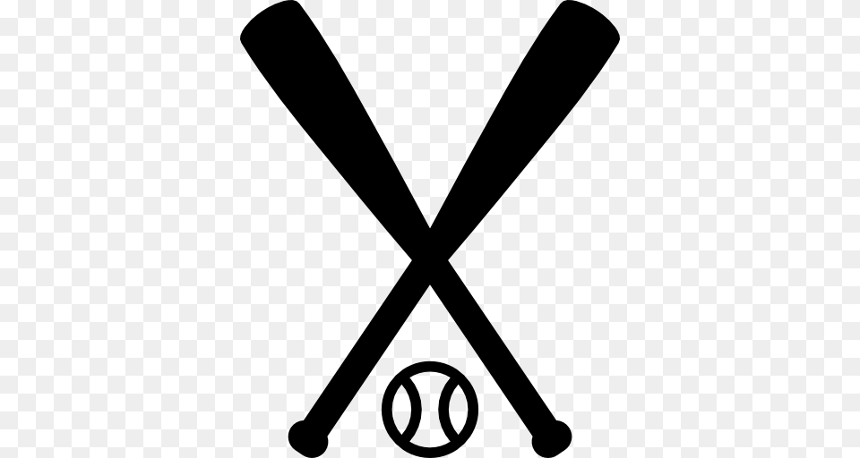 Bat Sports Crossed Team Sports Baseball Sports Ball Icon, Gray Free Transparent Png