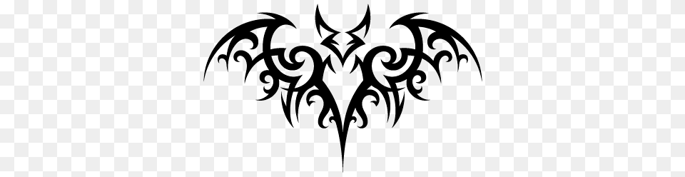 Bat Tattoo, Gray Free Png