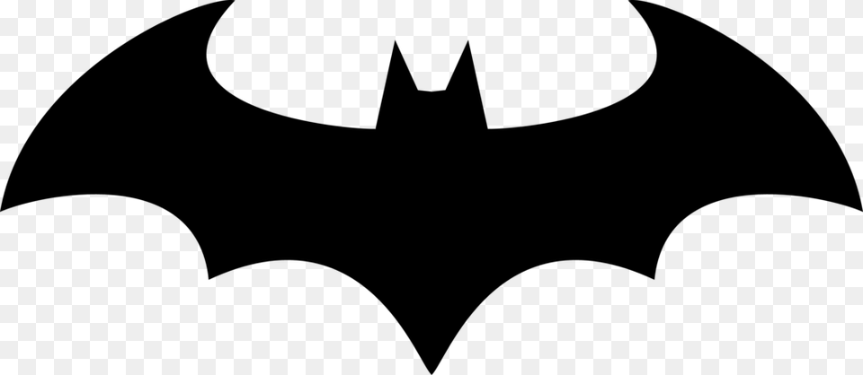 Batarang Drawing For Download On Arkham Knight Arkham Asylum Batman Logo, Gray Free Png
