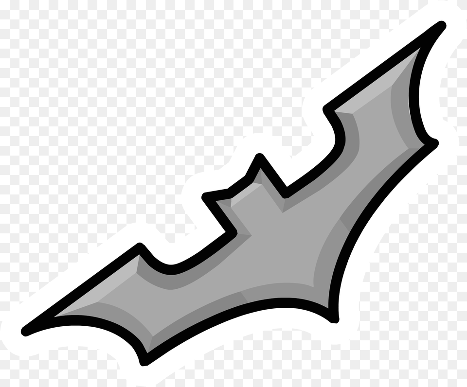 Batarang Pin Horizontal, Logo, Weapon, Device, Grass Free Transparent Png