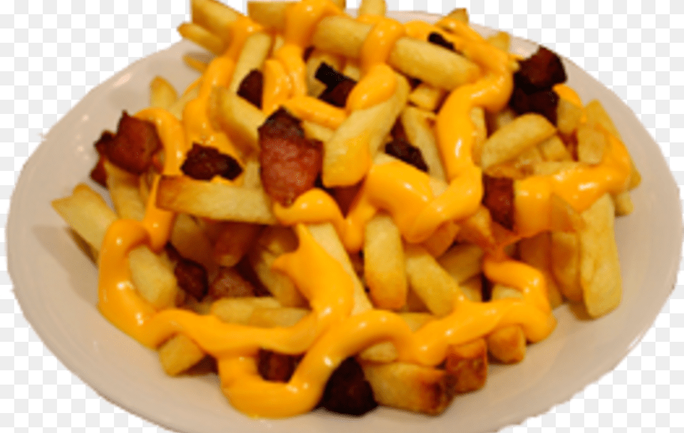 Batata Frita Com Bacon, Food, Fries, Food Presentation, Plate Free Png Download