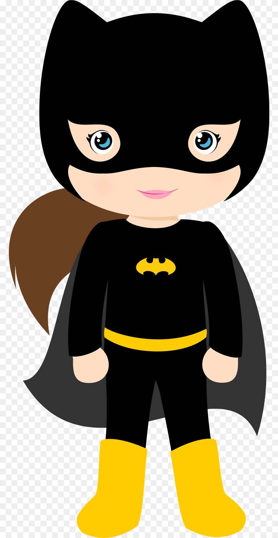 Batgirl Clipart Cartoon, Baby, Person, Face, Head Png Image