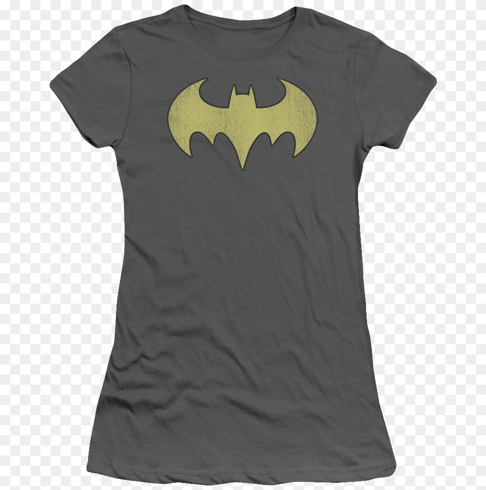 Batgirl Distressed Logo Shirt Batgirl, Clothing, Symbol, T-shirt, Batman Logo Free Transparent Png