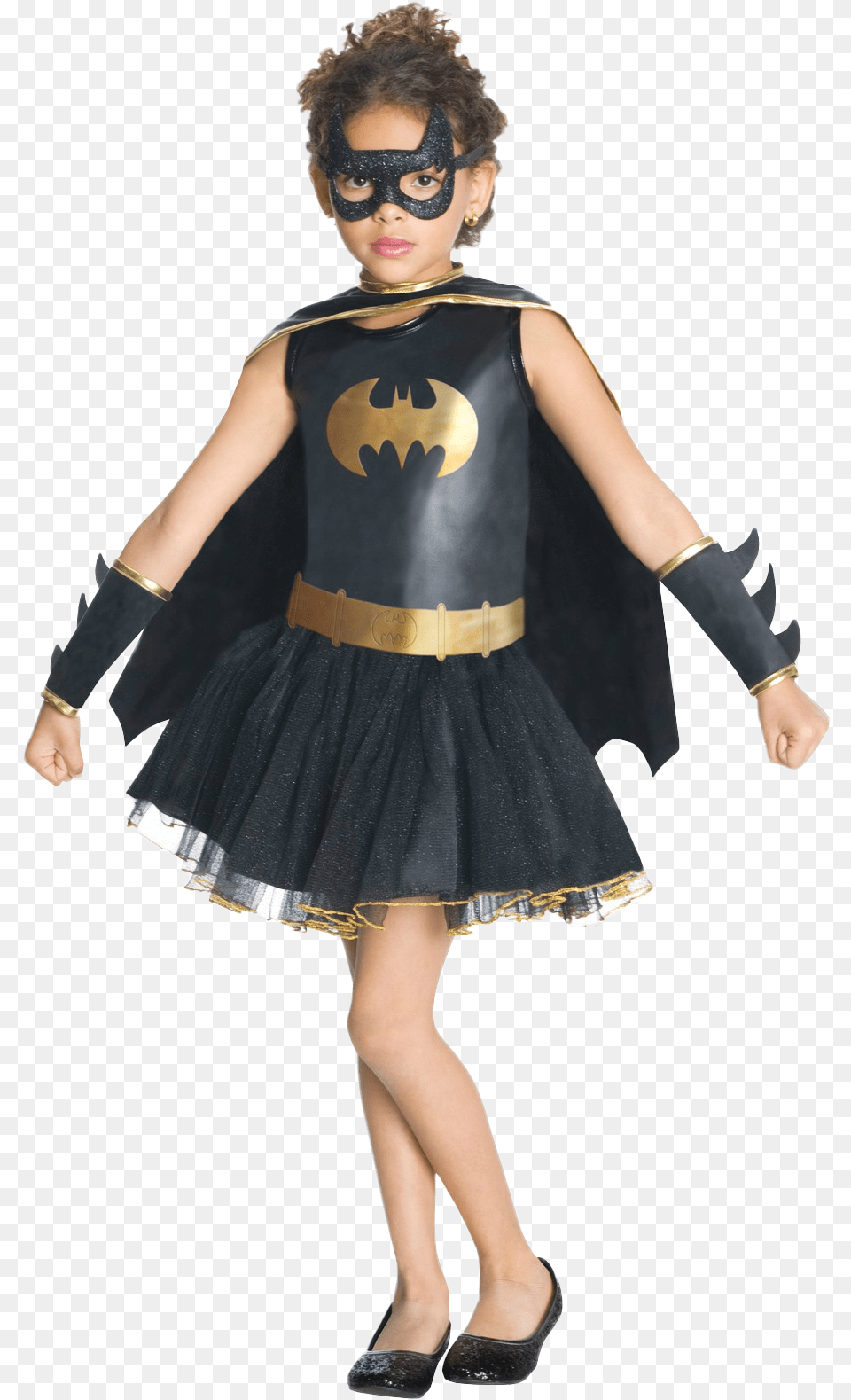 Batgirl Dress Girls Fancy Dress Comic Book Superhero Bat Girl Costume For Kids, Cape, Clothing, Person, Child Free Transparent Png