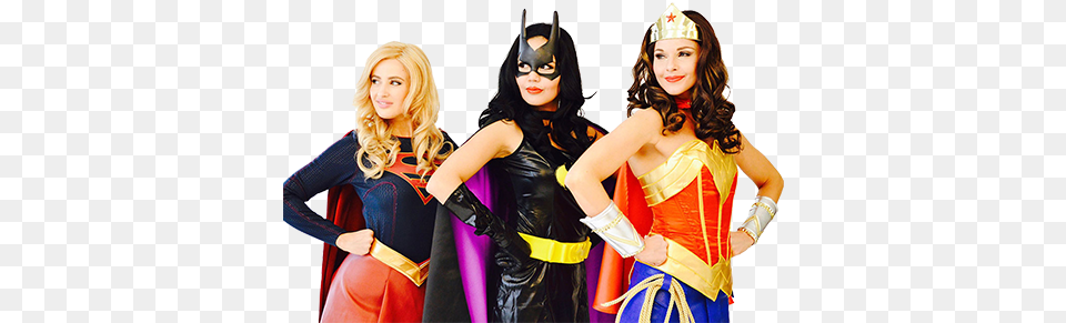 Batgirl Party Characters For Kids Transparent, Adult, Clothing, Costume, Female Png