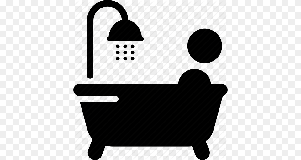 Bath Bathing Bathtub Pedestal Tub Relax Tub Washroom Icon, Lamp, Person, Reading, Lighting Free Png Download