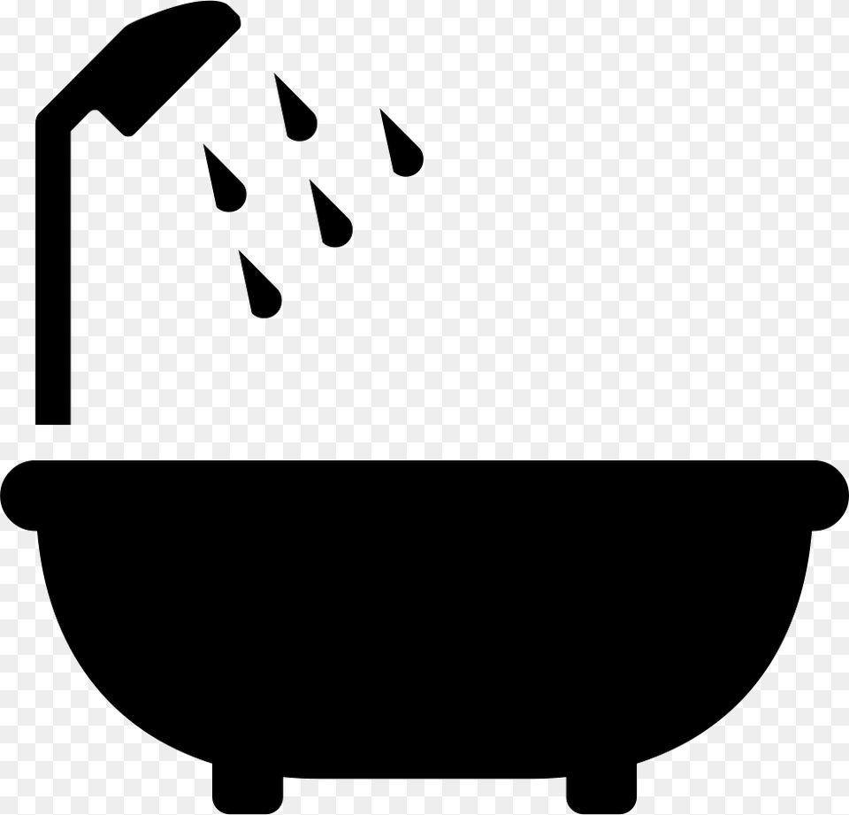 Bath Bathtub Icon Stencil, Tub, Bathing, Person Free Png Download
