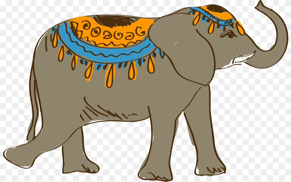 Bath Drawing Elephant Cartoon Asian Elephant Drawing, Animal, Mammal, Wildlife Free Transparent Png